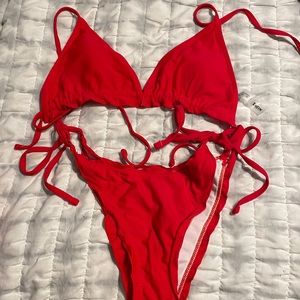 Red bikini